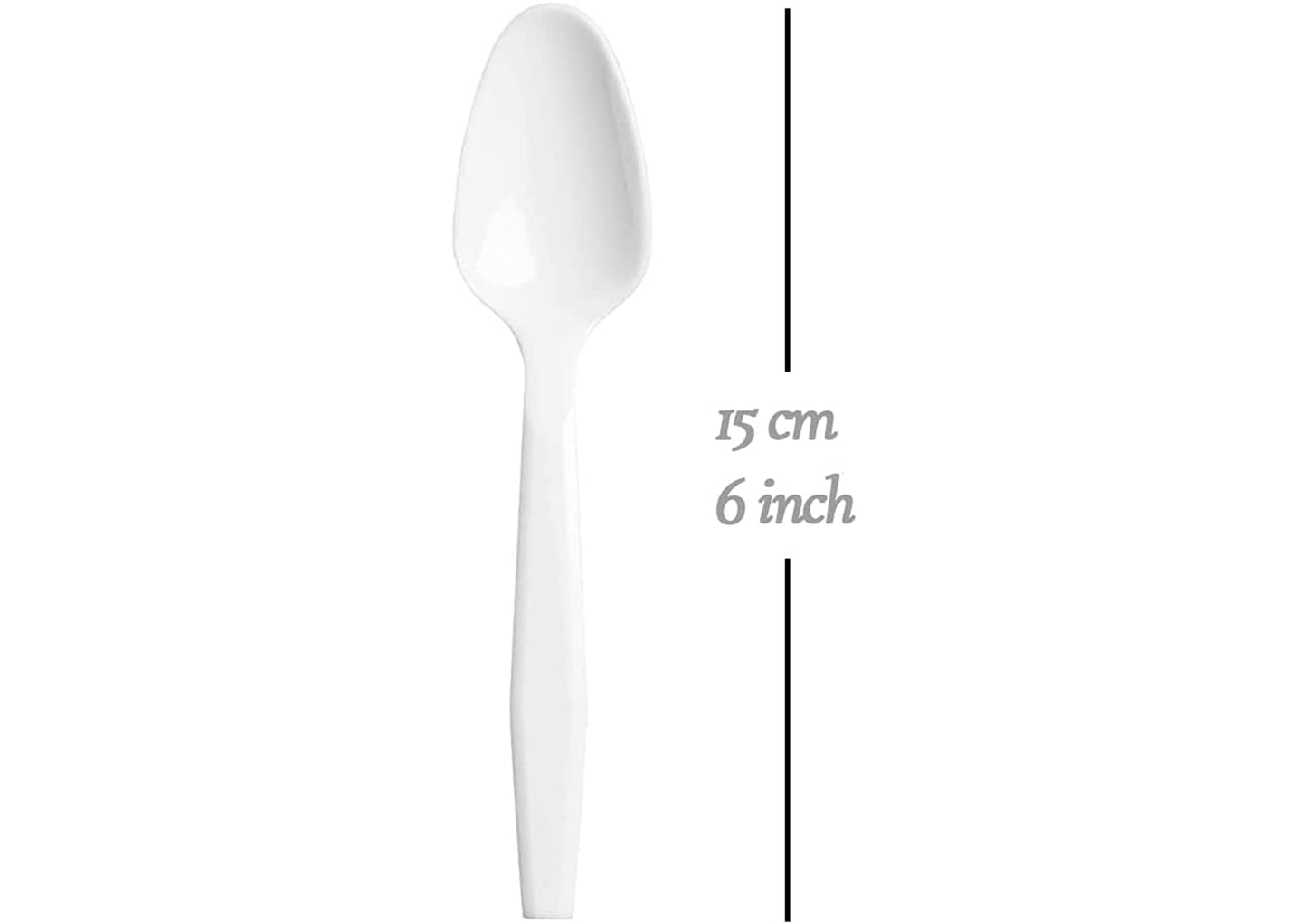 100/200/300/500 Pack Disposable Cups/Forks/Spoons | Heavy Duty Plastic Party Supplies | Ideal for Events, Gatherings