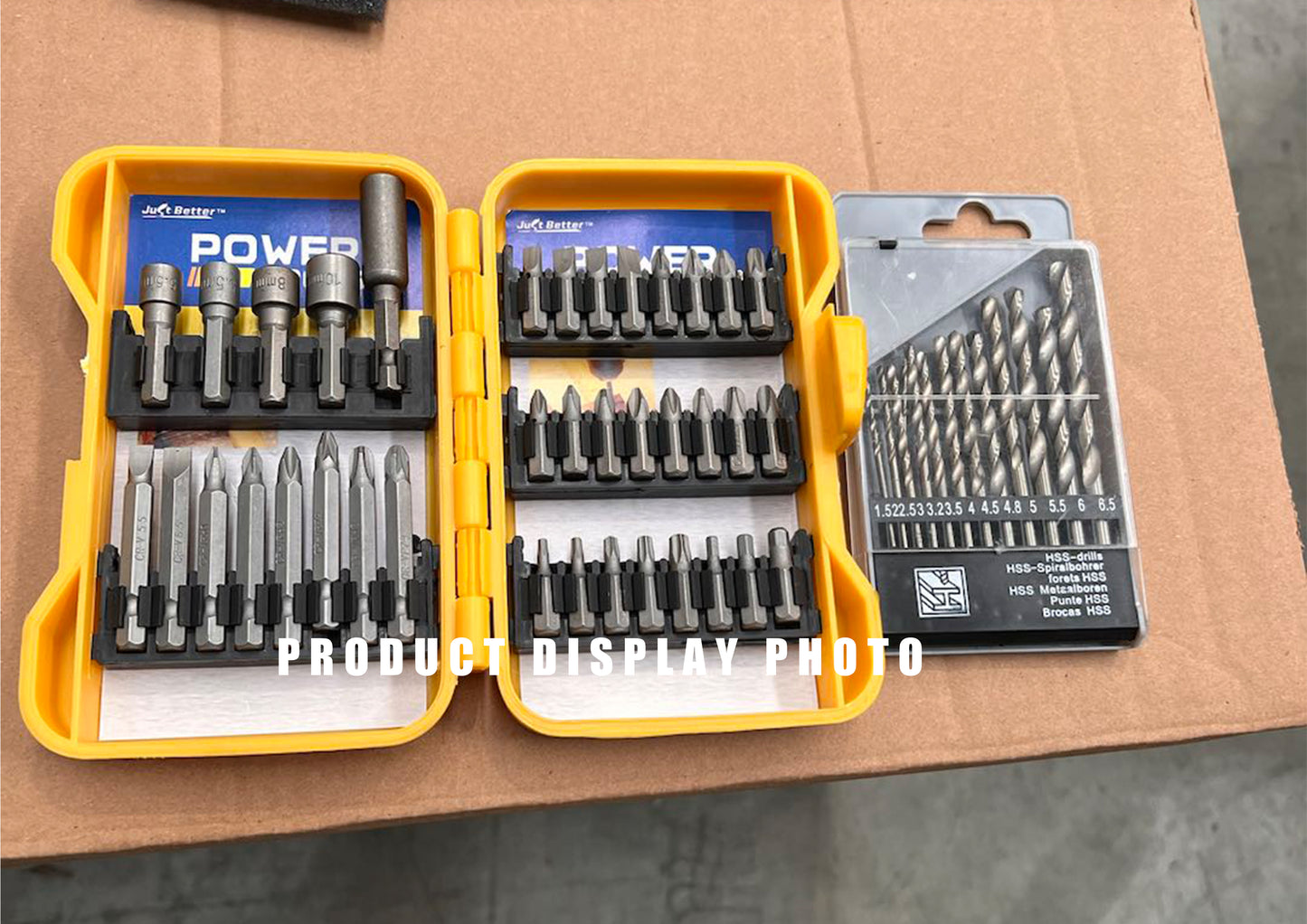 Drill Bit Sets and Screwdriver Bit Sets with Case for Drilling Wood, Plastic, Soft Metal