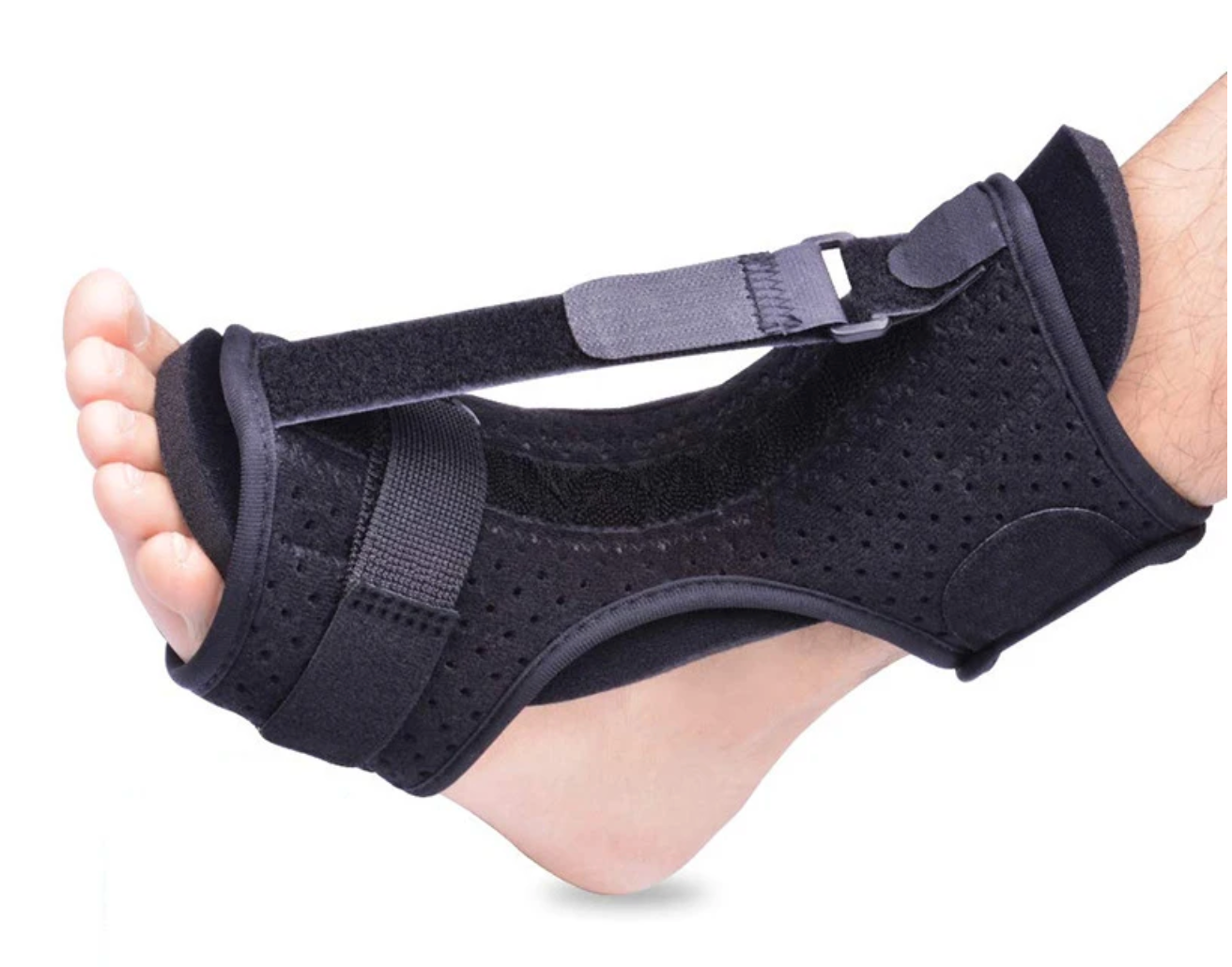 Adjustable Plantar Fasciitis Night Foot Splint Drop Orthotic Brace Elastic Dorsal Night Splint Foot Rehabilitation Stretch Strap