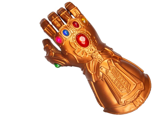 Infinity Gauntlet Light Glove Superhero Cosplay Gloves LED Weapon Kids Adult Carnival Costume Halloween Party props