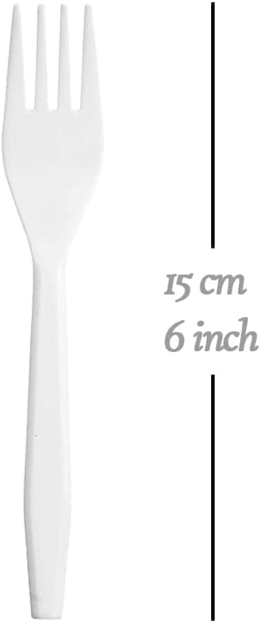 100/200/300/500 Pack Disposable Cups/Forks/Spoons | Heavy Duty Plastic Party Supplies | Ideal for Events, Gatherings