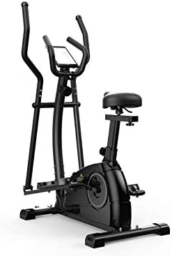 Compact 2-In-1 Dual Action Indoor Elliptical Cross Trainer and Cycling Machine