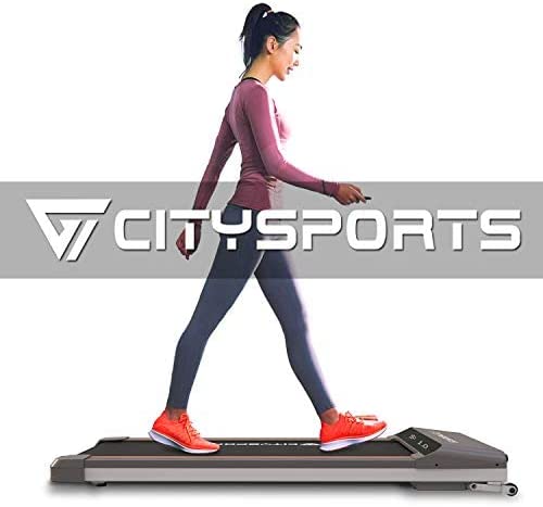 CITYSPORTS Folding Motorised Treadmill, 500W Motor, Adjustable Speed, Folding walking treadmill