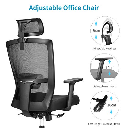 mfavour Ergonomic Office Chair Mesh Chair TOP-37