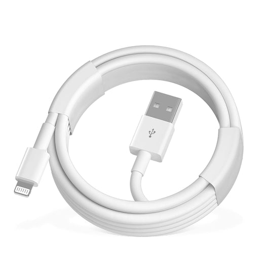 USB to Lightning Car Charging Cable, Compatible with Apple iPhone 14/13/12/11/XR/XS/X/8/7/6 Plus/SE/iPad, White