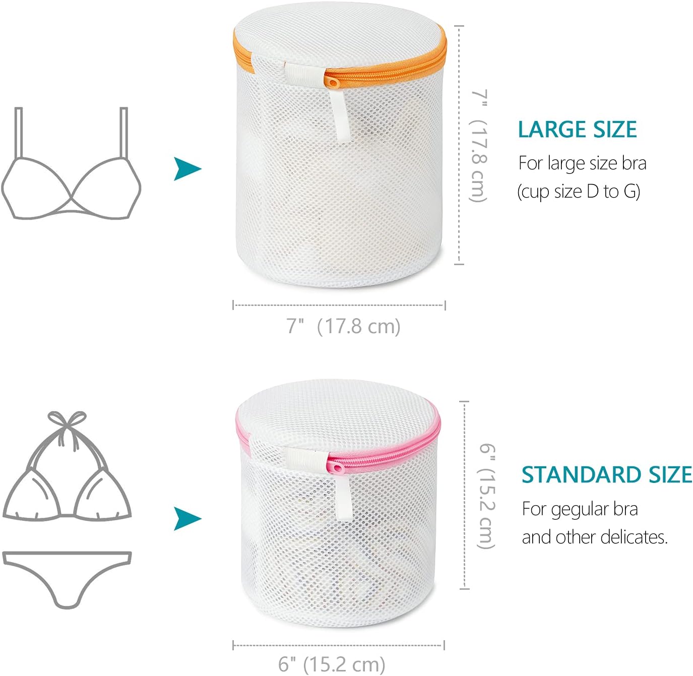 4-Pack Eono Bra Laundry Bags Mesh Wash Bags Washing Machine Bag for Intimates Lingerie and Delicates