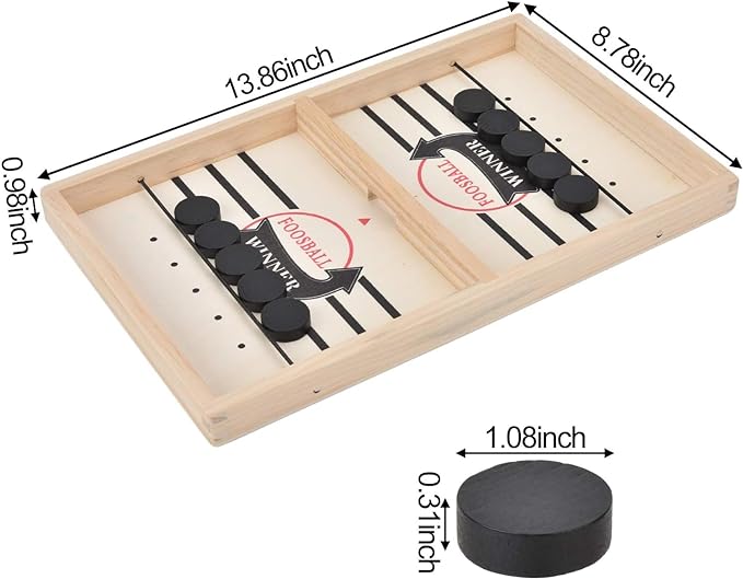 Slingshot Board Game I Wooden Tabletop Football Winner Game | Tabletop Hockey Tabletop Game I Family Games, Football Slingshot Game I Tabletop Hockey Game