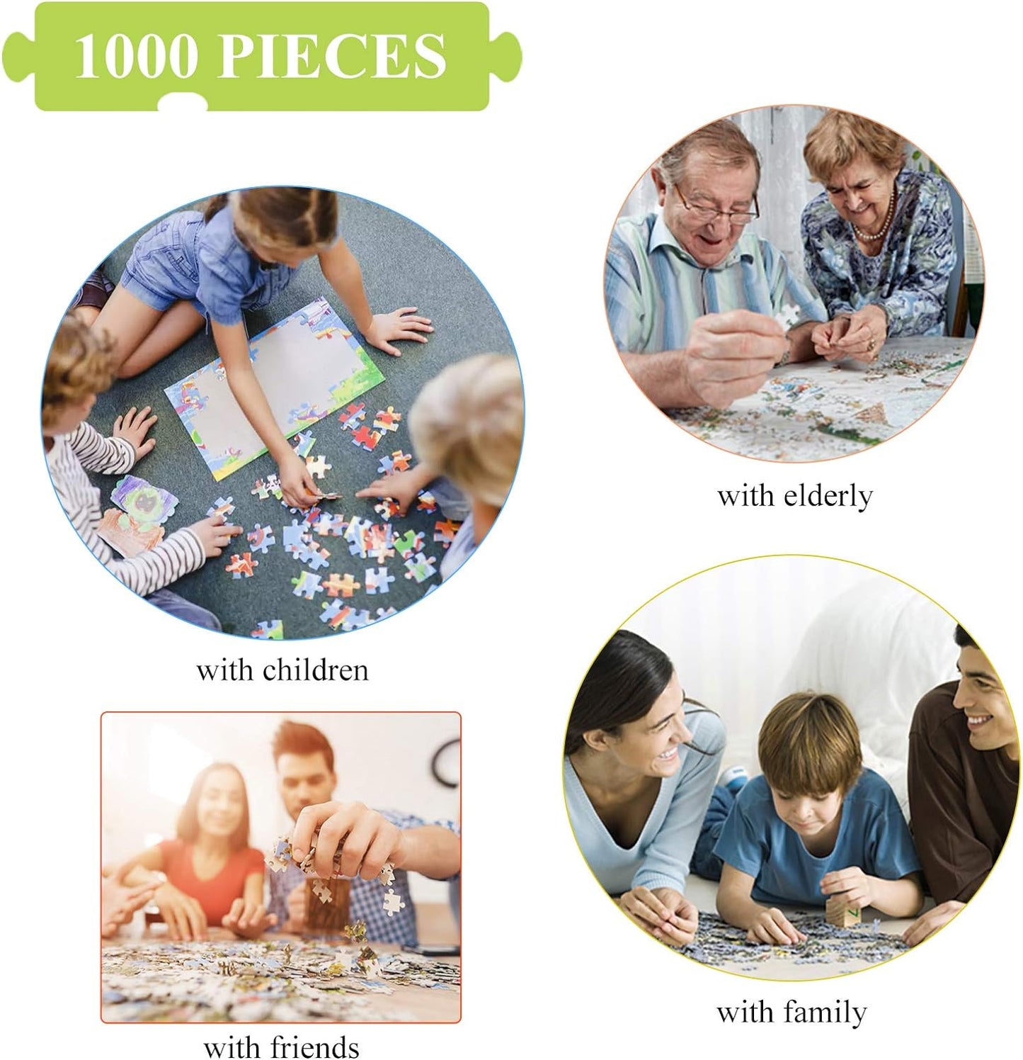 Jigsaw puzzles for All Age 1000 piece jigsaw puzzles for adults Challenging Game, christmas puzzle （lake house）