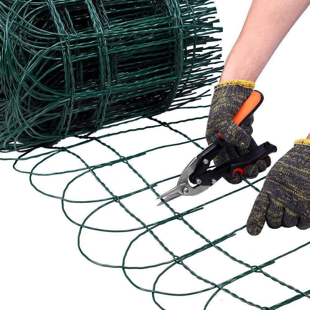 Garden Border Fence 0.65Mx25M Green Garden Border Fence 2.95mm Wire Diameter