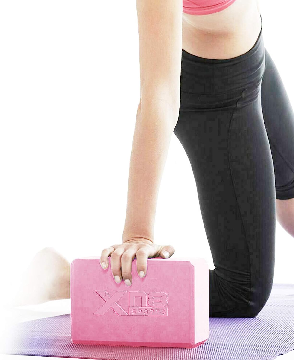 Yoga Blocks Set of 2 High-Density Lightweight EVA Foam Yoga Brick For Deepen Poses