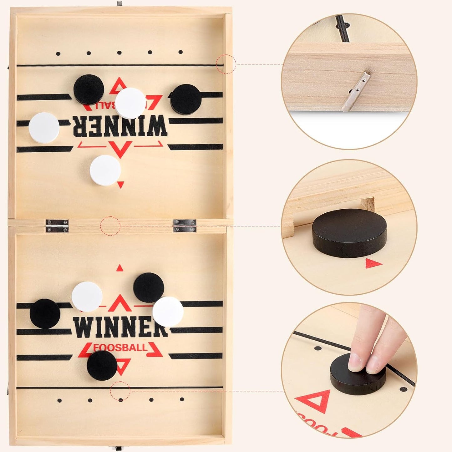 Slingshot Board Game I Wooden Tabletop Football Winner Game | Tabletop Hockey Tabletop Game I Family Games, Football Slingshot Game I Tabletop Hockey Game