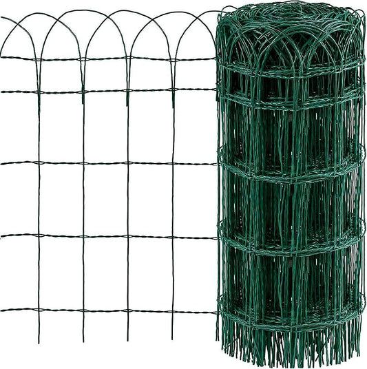 Garden Border Fence 0.65Mx25M Green Garden Border Fence 2.95mm Wire Diameter