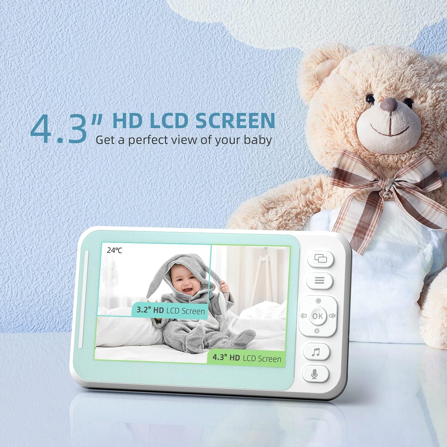 HeimVision Baby Monitor, HM132 Video Baby Monitor with Camera and Audio