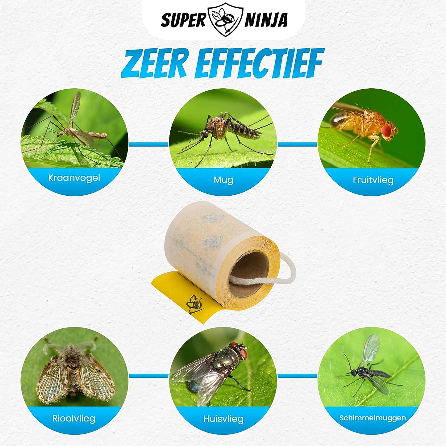 Super Ninja Fly Killer - 4 Traps - Highly Effective and Ecological Fly Trap