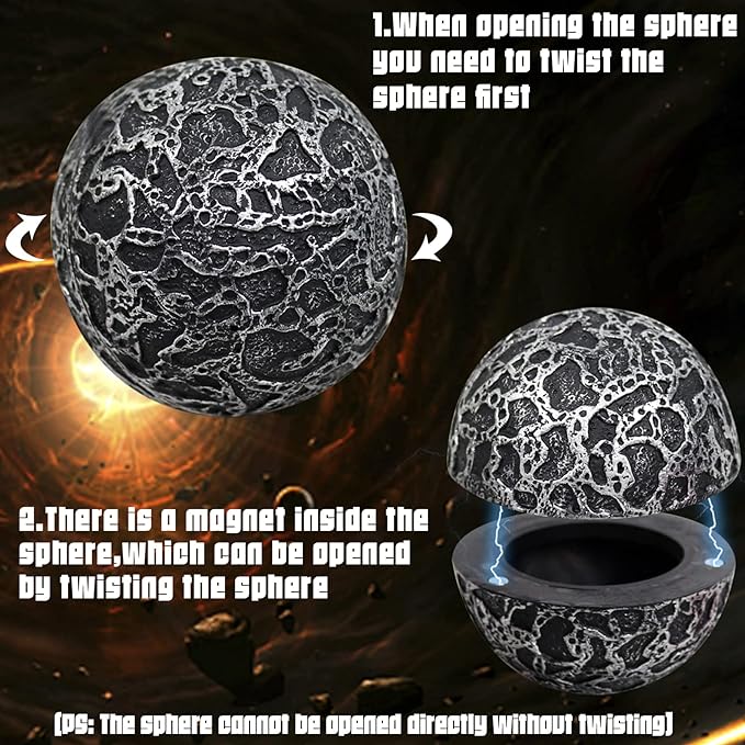 LED Magnetic Infinity Gemstone ORB Ball