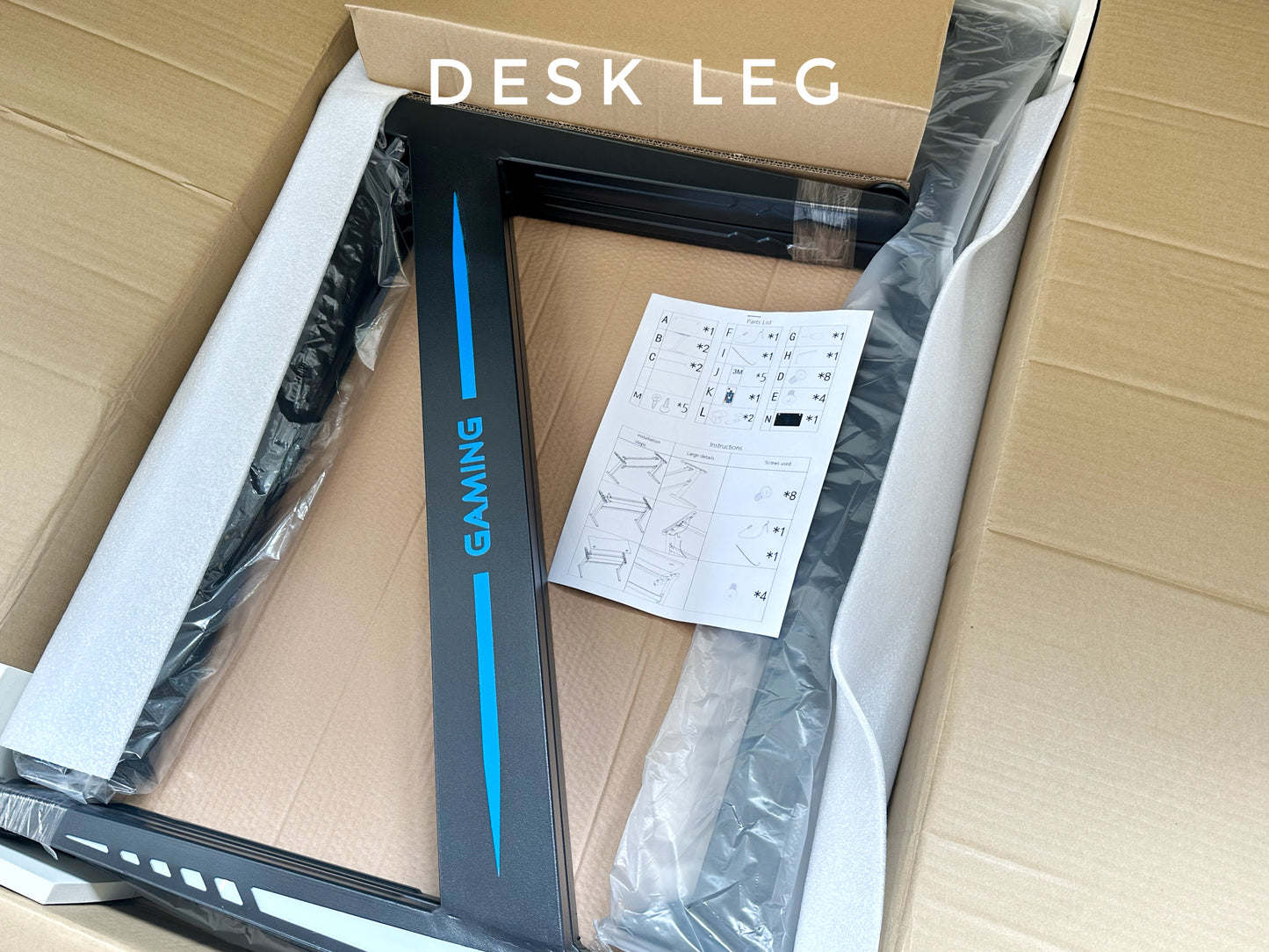 Gaming Desk, Black | Blue | 100cm*55cm