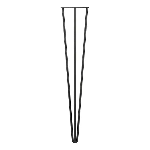 4 x Hairpin Leg 3 Pin 710mm Matt Black