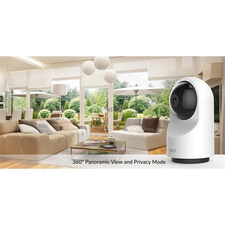 Kami Indoor Security Camera,1080p HD Video Record, Motion tracking, White