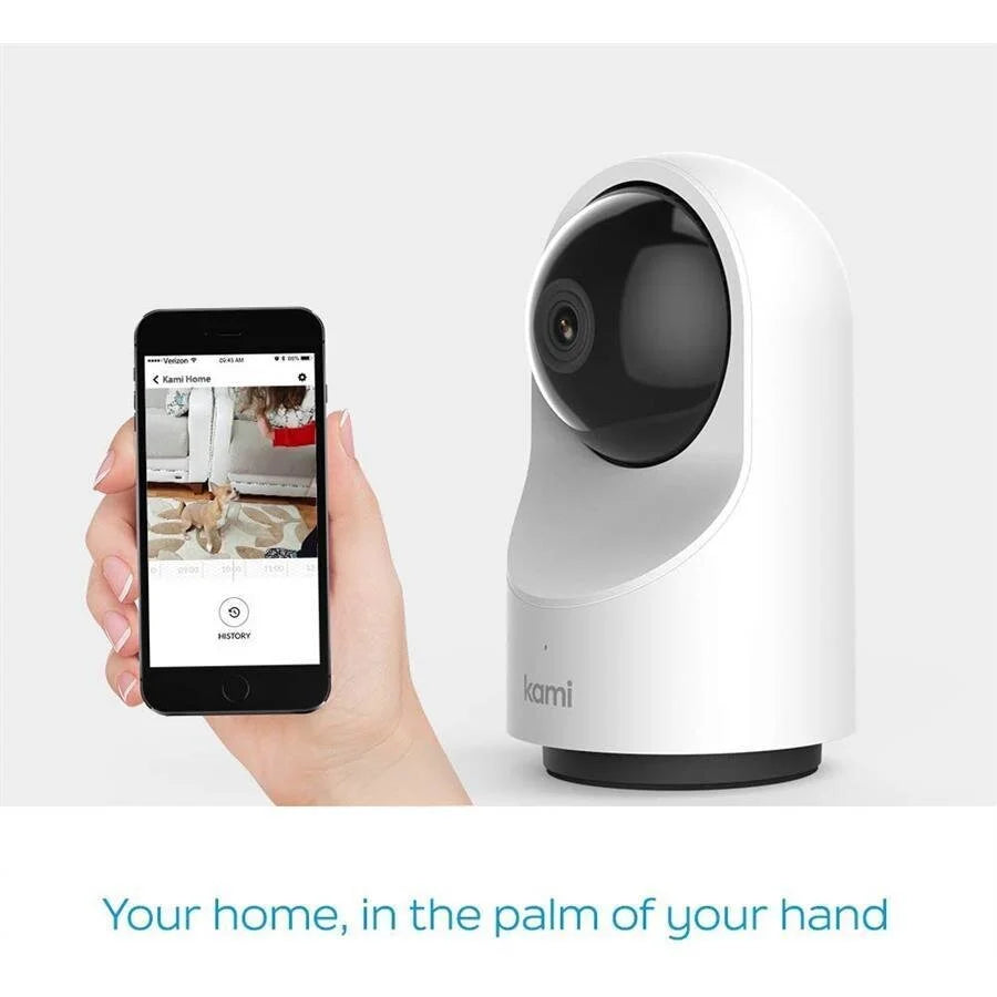 Kami Indoor Security Camera,1080p HD Video Record, Motion tracking, White