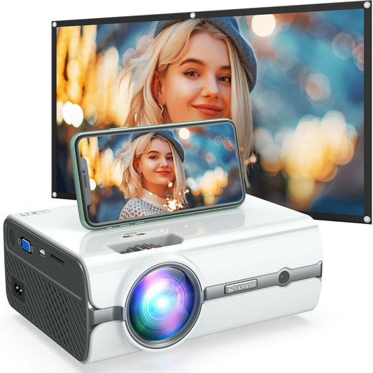 VANKYO Leisure 410W Mini WiFi Projector, Portable Wireless Mirroring Projector with 1080P Supported for iOS/Android/TV Stick