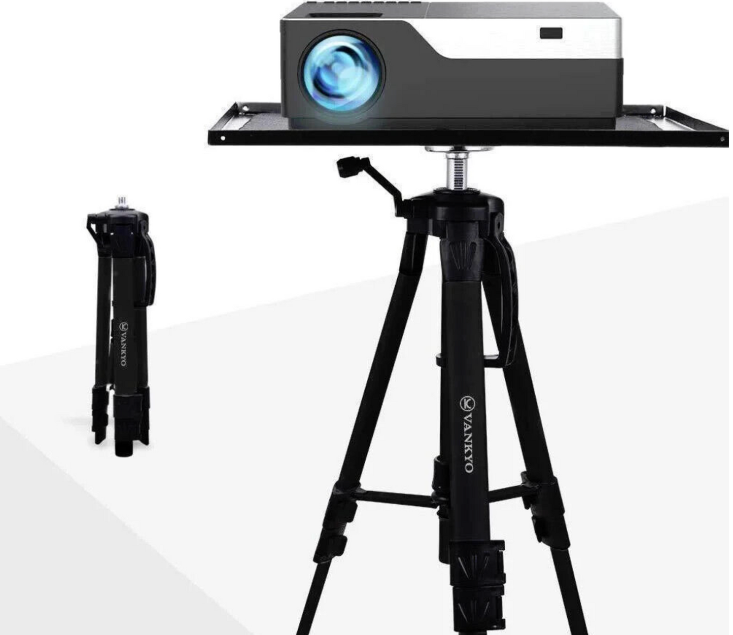 VANKYO Aluminum Tripod Projector Stand, Adjustable Laptop Stand, Multi-Function Stand, Computer Stand Adjustable Height