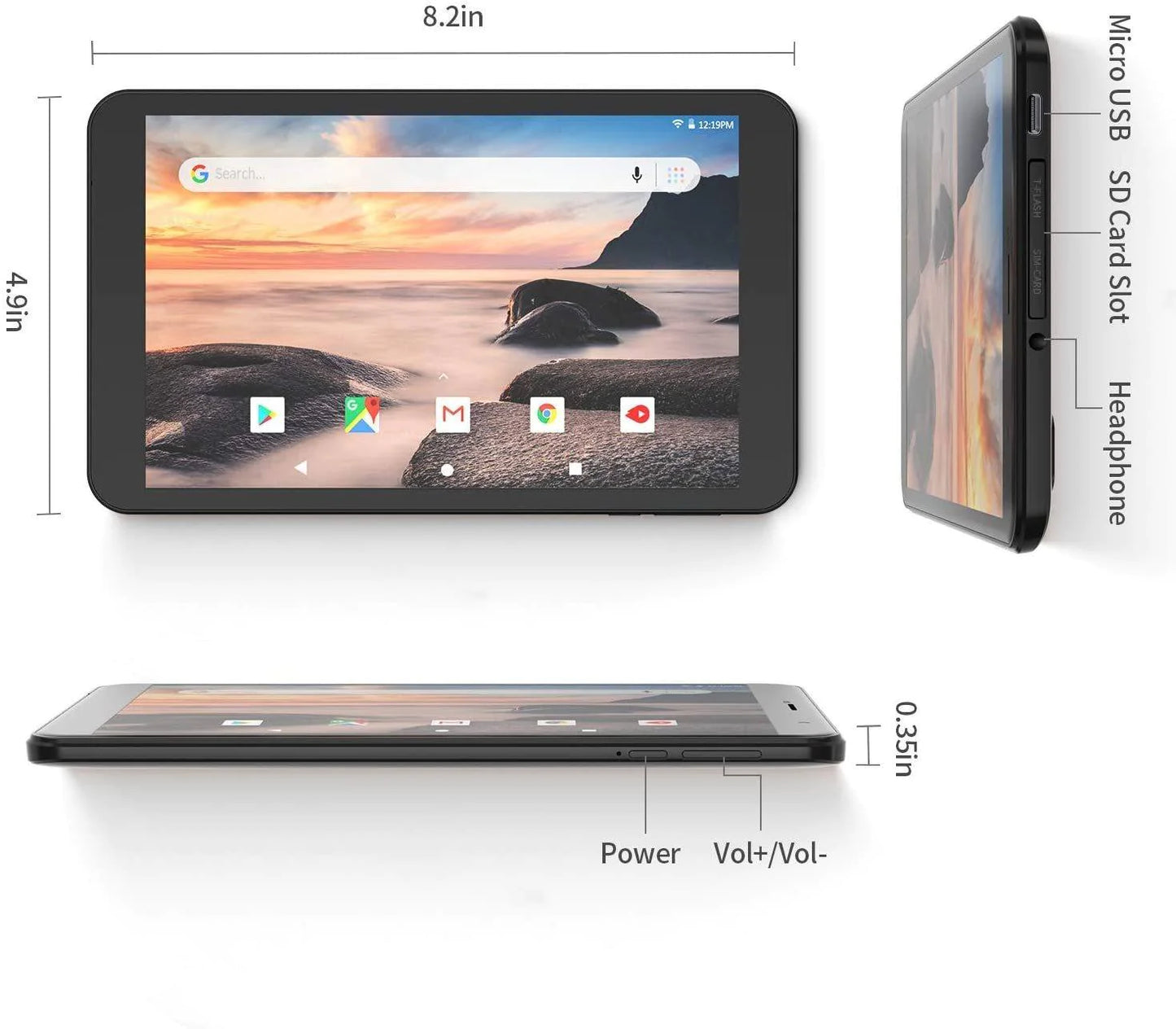 VANKYO MatrixPad S8 Android Tablet, Android 9.0 Pie, Tablet 8 inch, IPS HD Display