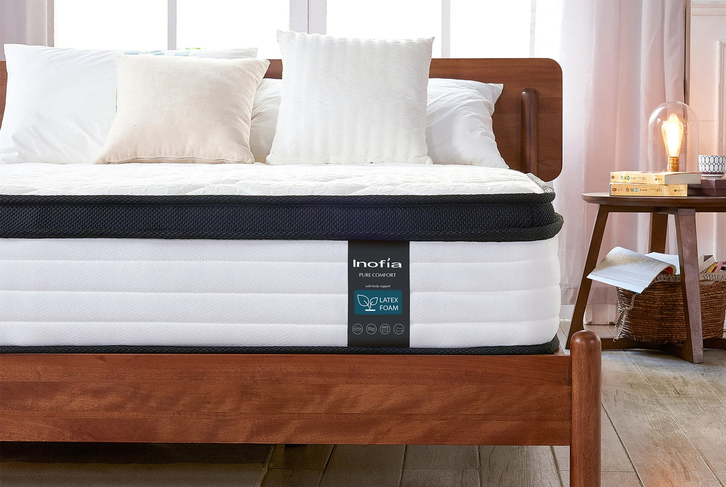 Inofia Super King Memory Foam Sprung Mattress | Super King Size | 180x200x27cm