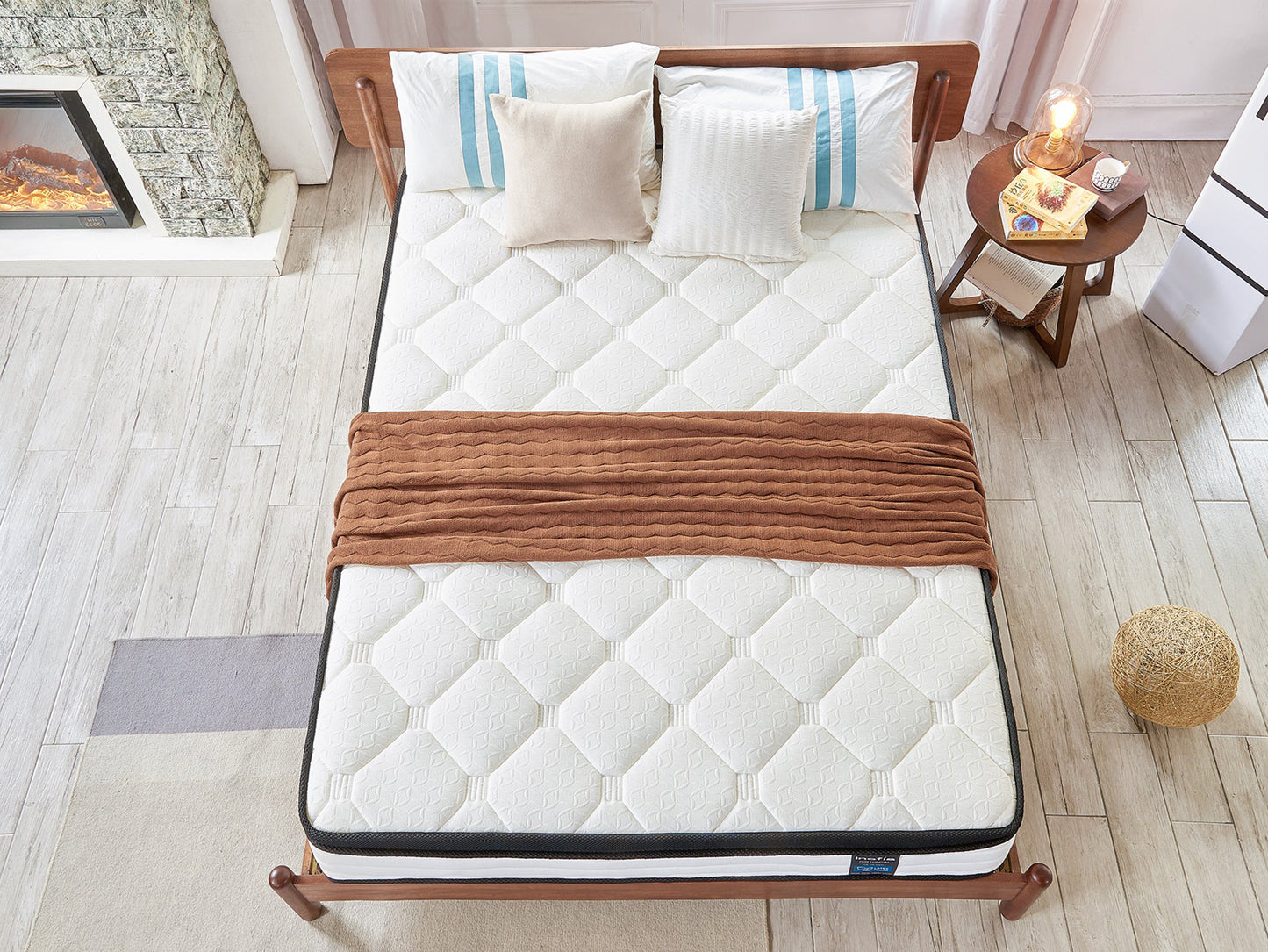 Inofia Super King Memory Foam Sprung Mattress | Super King Size | 180x200x27cm