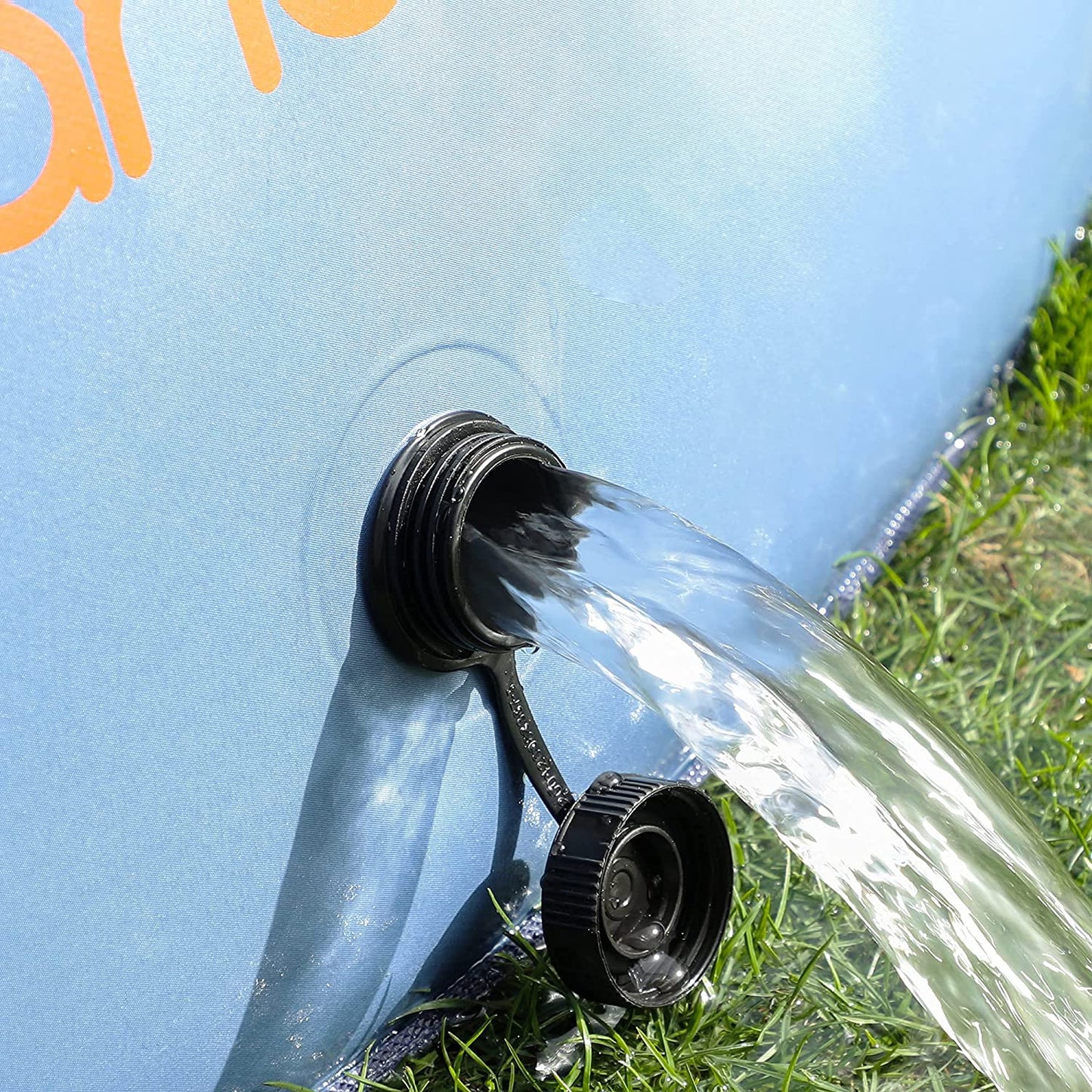 FEANDREA Dog Pool, Pet Swimming Pool, Foldable Pet Bath Tub, Blue